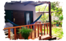 hammock on private bungalow porch