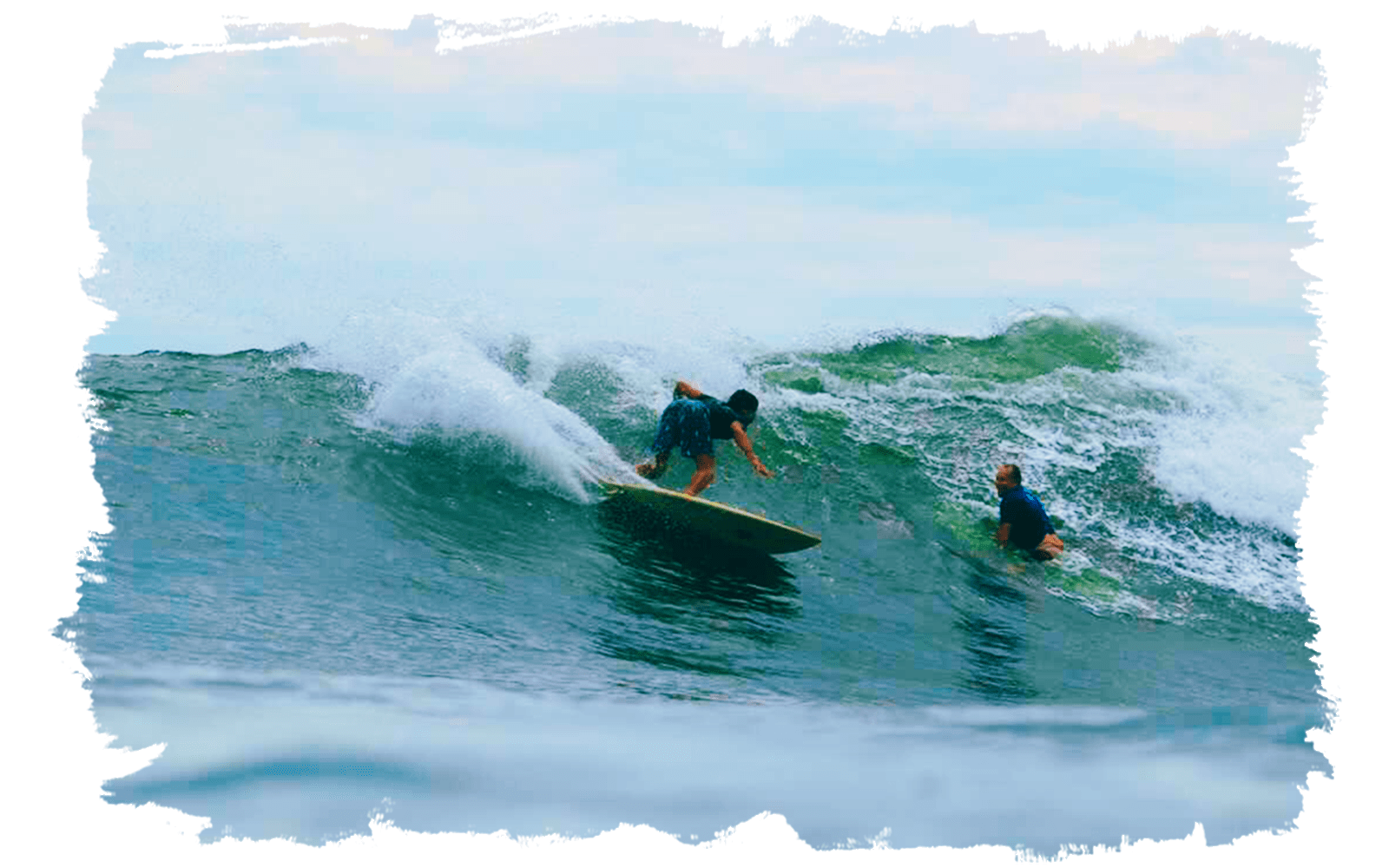surfing playa el tunco